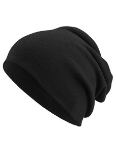 Fawler Черна тънка шапка от органичен памук Kyler Kite