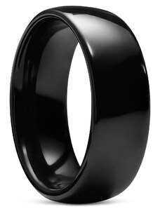 Lucleon Полиран черен керамичен пръстен