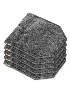 Trendhim Комплект от 5 сиви филцови държача за кърпичка за сако