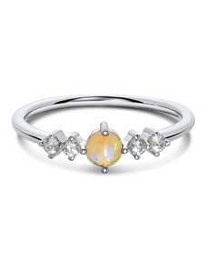Сребърен пръстен Silver Opal Harmony