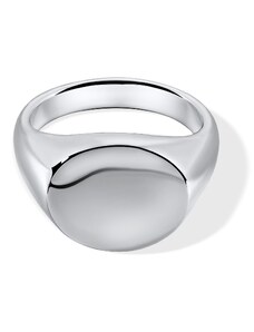 EdenBoutique Сребърен минималистичен монограм сребърен пръстен