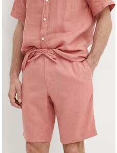 Ленен къс панталон Tommy Hilfiger в розово MW0MW34498