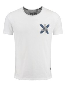 Key Largo Тениска ' MT BELIEVE' сиво / бяло