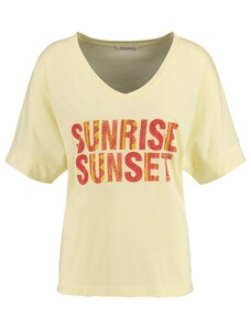 Key Largo Тениска 'SUNLIGHT' жълто / червено