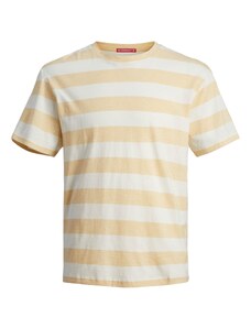 JACK & JONES Тениска 'Aruba' праскова / бяло