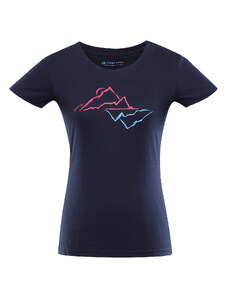 Women's cotton T-shirt ALPINE PRO BOLENA mood indigo variant pb