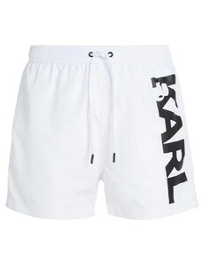 KARL LAGERFELD M Бански Karl Logo Short Boardshorts 230M2202 100 white