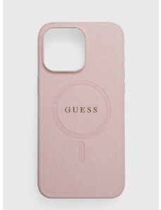 Кейс за телефон Guess iPhone 15 Pro Max 6.7" в розово