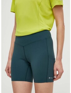 Спортен къс панталон Montane Ineo Lite в зелено с изчистен дизайн с висока талия FINLS17
