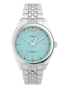 Часовник Timex Legacy Day and Date Tiffany TW2V68400 Silver/ Turquoise