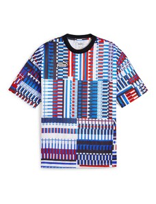 PUMA Функционална тениска синьо / нейви синьо / червено / бяло