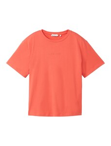 TOM TAILOR DENIM Тениска оранжево-червено
