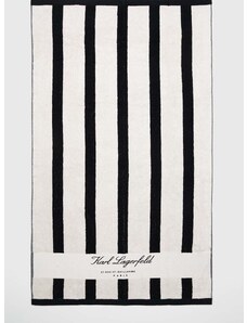 Памучна кърпа Karl Lagerfeld в черно