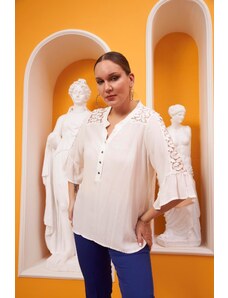 RMG 4558 White Дамска блуза