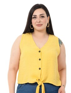 Disen W-7423 Yellow Дамска блуза