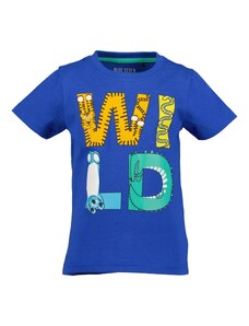 BLUE SEVEN Тениска синьо / светлосиньо / жълто / зелено