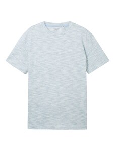 TOM TAILOR Тениска пастелно синьо / бяло