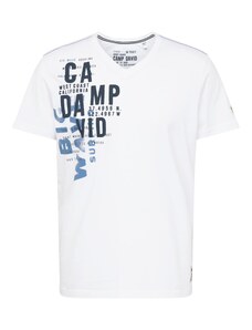 CAMP DAVID Тениска гълъбово синьо / черно / бяло