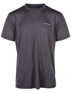 ENDURANCE Функционална тениска 'Mell' сребърно сиво / черен меланж