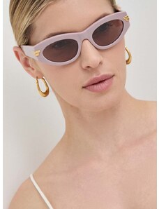 Слънчеви очила Bottega Veneta в розово