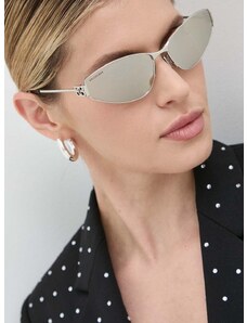 Слънчеви очила Balenciaga в сребристо BB0335S