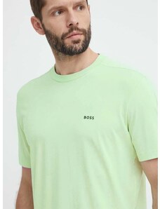 Тениска Boss Green в зелено с принт 50506373