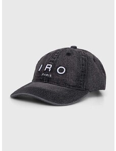 Шапка с козирка IRO в сиво с изчистен дизайн