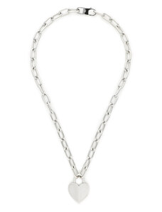 Колие Fossil Harlow Linear Texture Heart JF04657040 Silver
