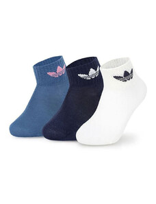 ADIDAS 3-Packs Mid-Ankle Socks White/Blue/Black