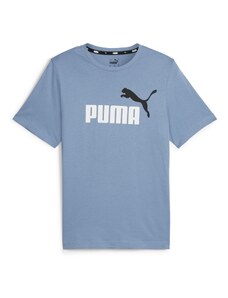 PUMA Функционална тениска 'Essentials' гълъбово синьо / черно / бяло