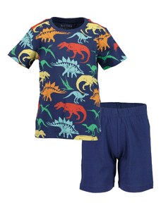 BLUE SEVEN Комплект пижама светлосиньо / тъмносиньо / оранжево / червено