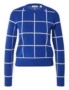 ESPRIT Пуловер кралско синьо / бяло