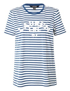 Lauren Ralph Lauren Тениска 'KATLIN' сапфирено синьо / бяло
