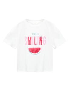 MANGO KIDS Тениска 'SANDY' светлосиньо / розово / мръсно бяло