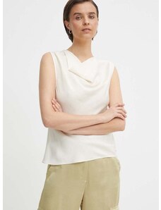 Блуза Calvin Klein в бежово с изчистен дизайн K20K207036
