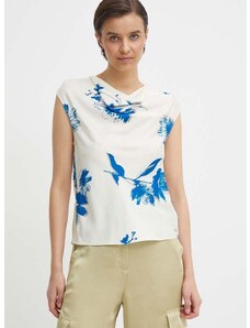 Блуза Calvin Klein в бежово с изчистен дизайн K20K207036