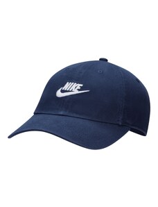 Nike Sportswear Шапка с козирка нощно синьо / бяло