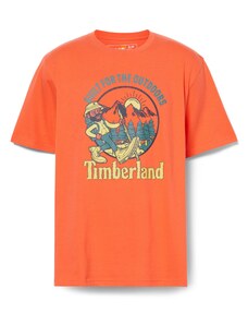 TIMBERLAND Тениска 'Hike Out' синьо / жълто / оранжево / черно