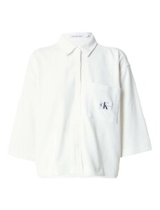 Calvin Klein Jeans Блуза сиво / черно / бяло