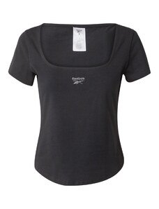 Reebok Функционална тениска сиво / черно