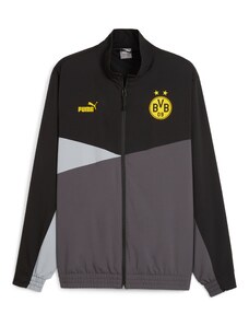 PUMA Спортно яке 'BVB' жълто / графитено сиво / светлосиво / черно