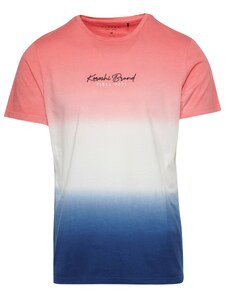 KOROSHI Тениска синьо / корал / черно / бяло