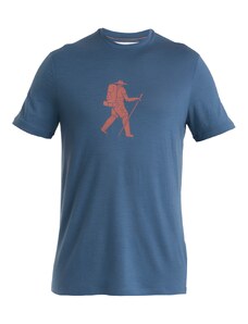 ICEBREAKER Функционална тениска '150 Tech Lite III Trail Hik' синьо / ръждиво кафяво