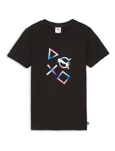 PUMA Тениска 'PLAYSTATION' синьо / розово / черно / бяло
