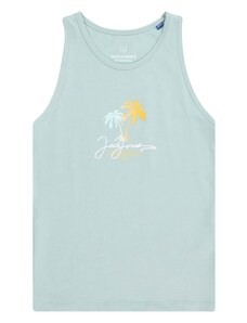 Jack & Jones Junior Тениска 'CASEY' лимоненожълто / мента / бяло