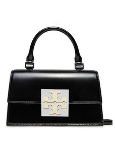 Дамска чанта Tory Burch Bon Bon Spazzolato Mini Top-Handle Bag 148865 Black 001