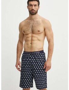 Късо долнище на пижама Tommy Hilfiger мъжко в тъмносиньо с десен UM0UM01765