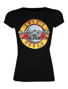 Дамска тениска Guns N' Roses - Лого скини - ROCK OFF - GNTSR03LB