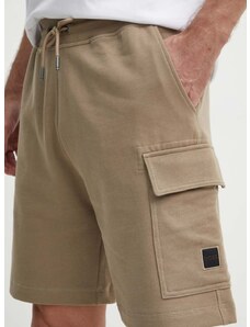 Памучен къс панталон Boss Orange в кафяво 50511591