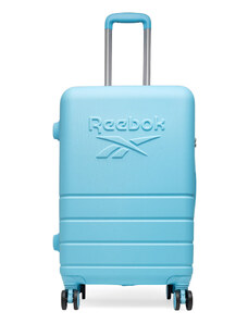 Среден твърд куфар Reebok RBK-WAL-012-CCC-M Светлосиньо